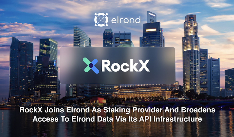 RockX integrates with Elrond to provide API services to the Network.