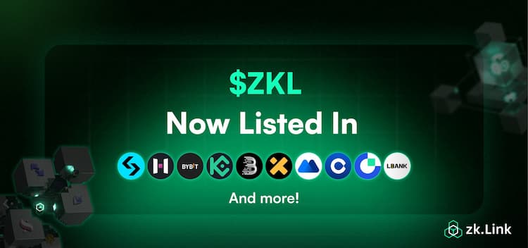 zkLink token $ZKL launches on major exchanges including Bybit, KuCoin, CoinList and other exchanges.